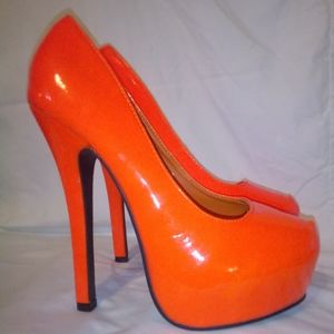 ASOS women's stiletto platform pumps..